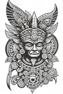 aztec tribal for arm tattoo tattoo design idea