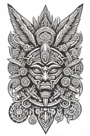 aztec tribal for arm tattoo tattoo design idea