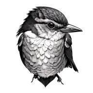 robin bird mountain flagstaff tattoo design idea