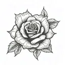 999 Rose tattoo design idea