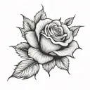 999 Rose tattoo design idea