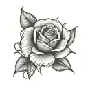 999 Rose tattoo design idea