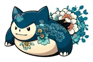 snorlax tattoo design idea