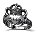 Claddagh Ring tattoo design idea