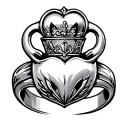 Claddagh Ring tattoo design idea