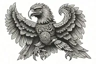mexico eagle Aztecs warrior tattoo design idea