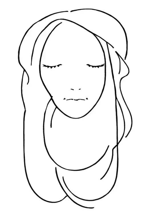 To the gypsy That remains Her face says freedom With a little fear I have no fear Have only love tattoo design idea