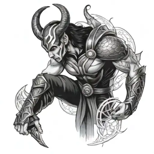 Loki tattoo design idea