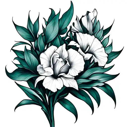iris, leo, jade, august tattoo design idea