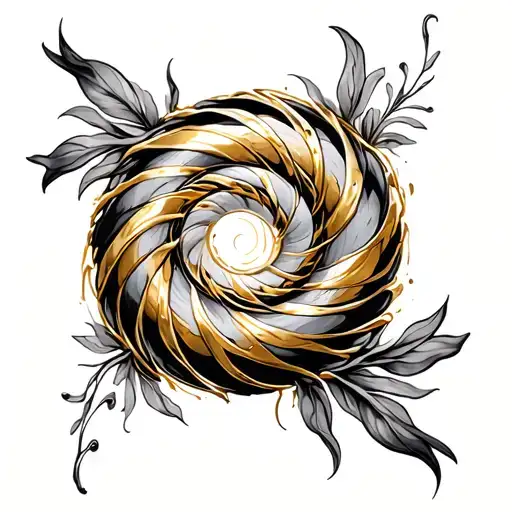 Golden Spiral tattoo design idea