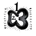 "1,2,3" infinity symbol tattoo design idea