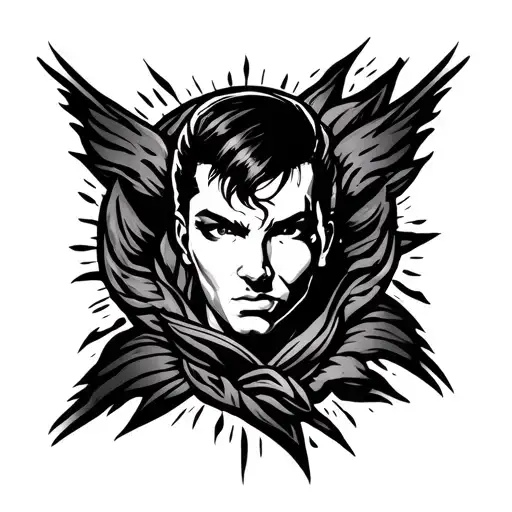 create a shoulder-chest tattoo that represent strenght, overcome struggles, strong mindset, not letting others influence tattoo design idea