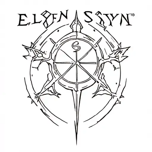 Hogwarts, knights of the old republic, fallout, elden ring, skyrim, GTA 5, phantasy star, spyro the dragon, god of war,  tattoo design idea