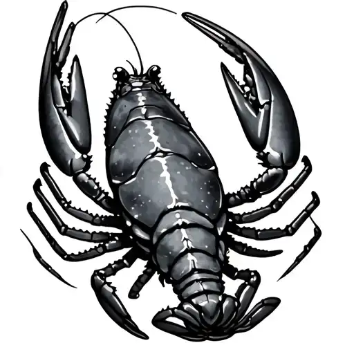 Crayfish tattoo design idea