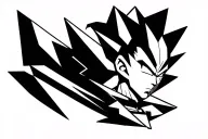 Vegeta tattoo design idea