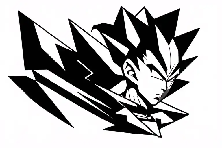 Vegeta tattoo design idea