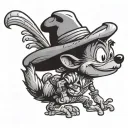 speedy gonzales doing cocaine tattoo design idea