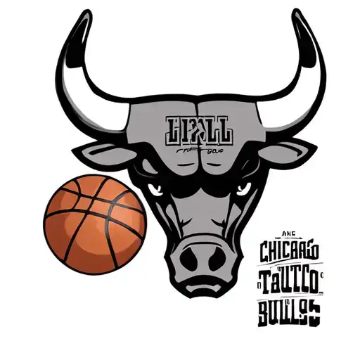 Chicago Bulls logo tattoo design idea