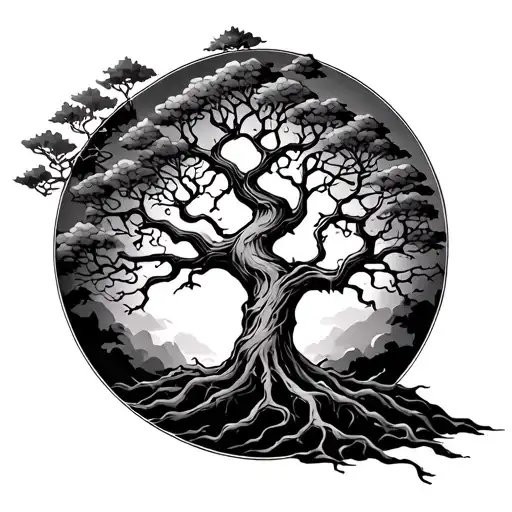 poison tree tattoo design idea