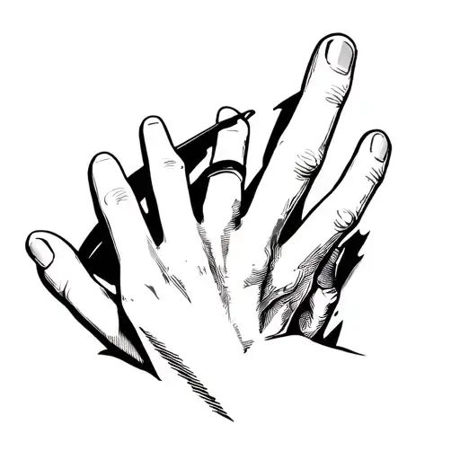 cutting my fingers off tattoo design idea