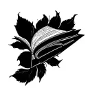 book open tattoo design idea