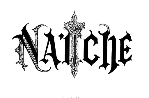 "NAITCHE" tattoo design idea