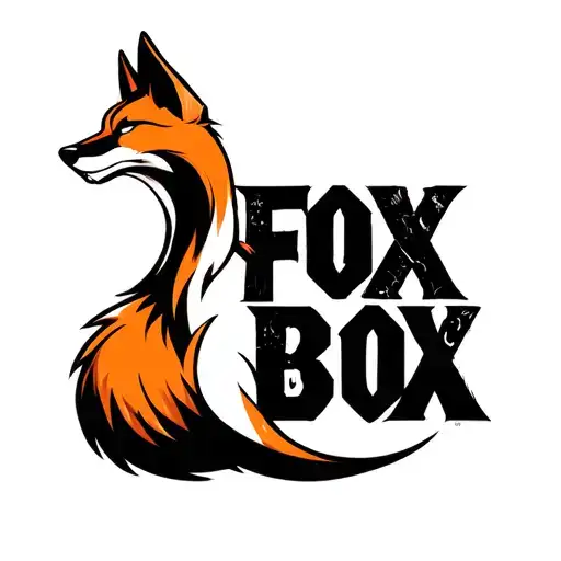 "Fox Box" "Fox Box" "Fox Box" with fox tail tattoo design idea