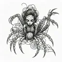 sexy spider lady tattoo tattoo design idea