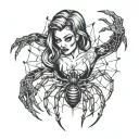 sexy spider lady tattoo tattoo design idea