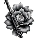 Clarinet tattoo design idea