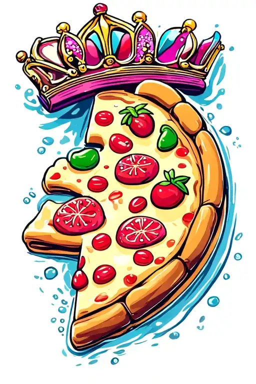 pizza, princesses, Disney, jewelry, make up, books, icecream, music, dancing, coloring, swimming and candy tattoo design idea