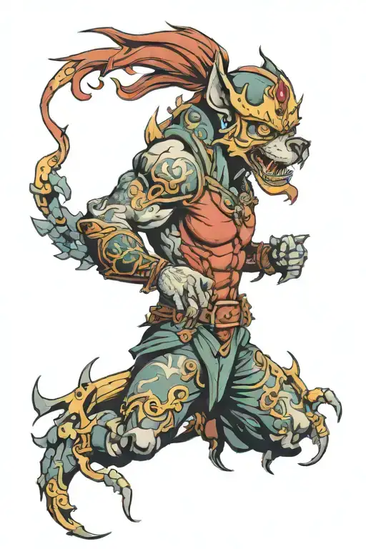 Pitfighter Vi from Arcane season 2 tattoo design idea