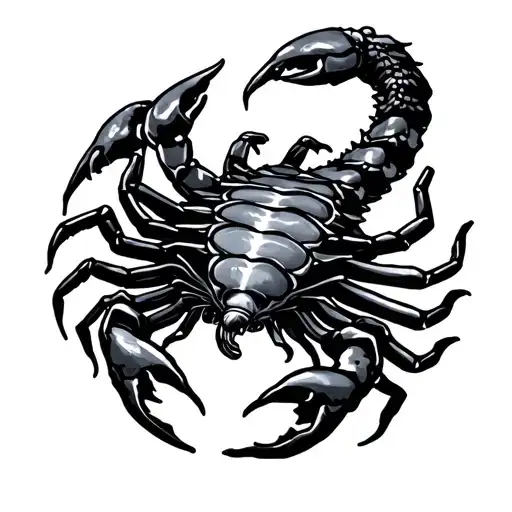 Scorpio And Aquarius tattoo design idea