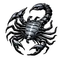 Scorpio And Aquarius tattoo design idea