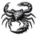 Scorpio And Aquarius tattoo design idea