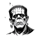 Frankenstein tattoo design idea