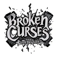 "Broken curses side by side" broken pieces falling tattoo design idea