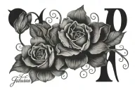 Joanne Elizabeth In Cursive tattoo design idea