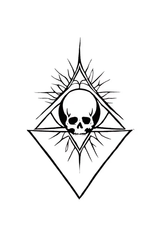 A minimalist and abstract tattoo of a Grateful Dead stealie logo, symbolizing life and music tattoo design idea