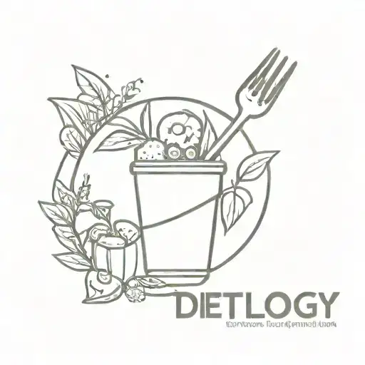 Logo for DIETOLOGY. It's an app to help people make better food choices regarding of their dietary restrictions.  tattoo design idea
