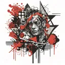 inner prison tattoo design idea