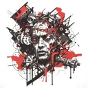 inner prison tattoo design idea