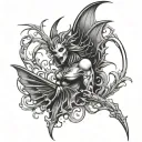 banshee tattoo design idea