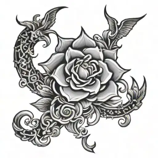 calm discipline consistency wealth health tattoo design idea