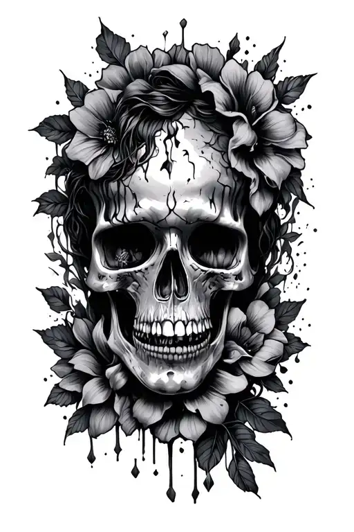 beautiful disaster tattoo design idea