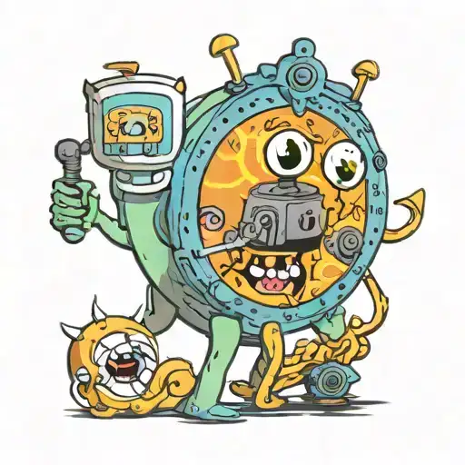 somewhat realistic adventure time tattoo tattoo design idea