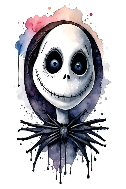  nightmare before christmas jack skellington, zero and oggie boogie  tattoo design idea
