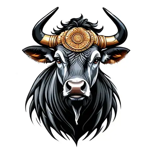 Tamilnadu bull tattoo design idea