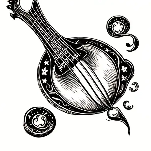 bass clef tattoo design idea