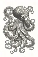 mandala octopus drinking IPA tattoo design idea